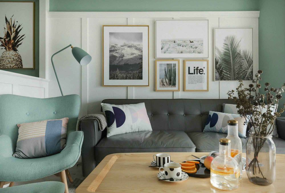 北京裝修案例65平米糖果色北歐風(fēng)